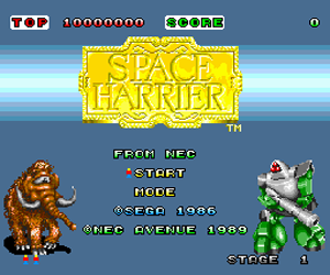 Space Harrier (USA) Screenshot